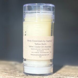 Hand Crafted Tallow Balm ~ Lip Balm ~ Everywhere Balm ~ Natural Aroma ~ Dry Skin